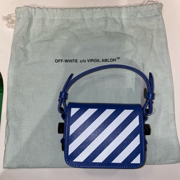 Off-White Diagonal Stripe Crossbody Bag - Picture 2 of 7